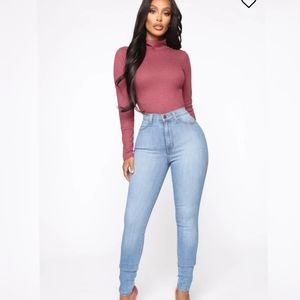 Fashion Nova classic high waist jeans
